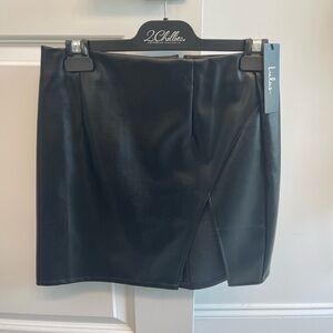 LuLus leather skirt